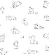 BUNNY - Papier peint enfant - Motif petits lapins